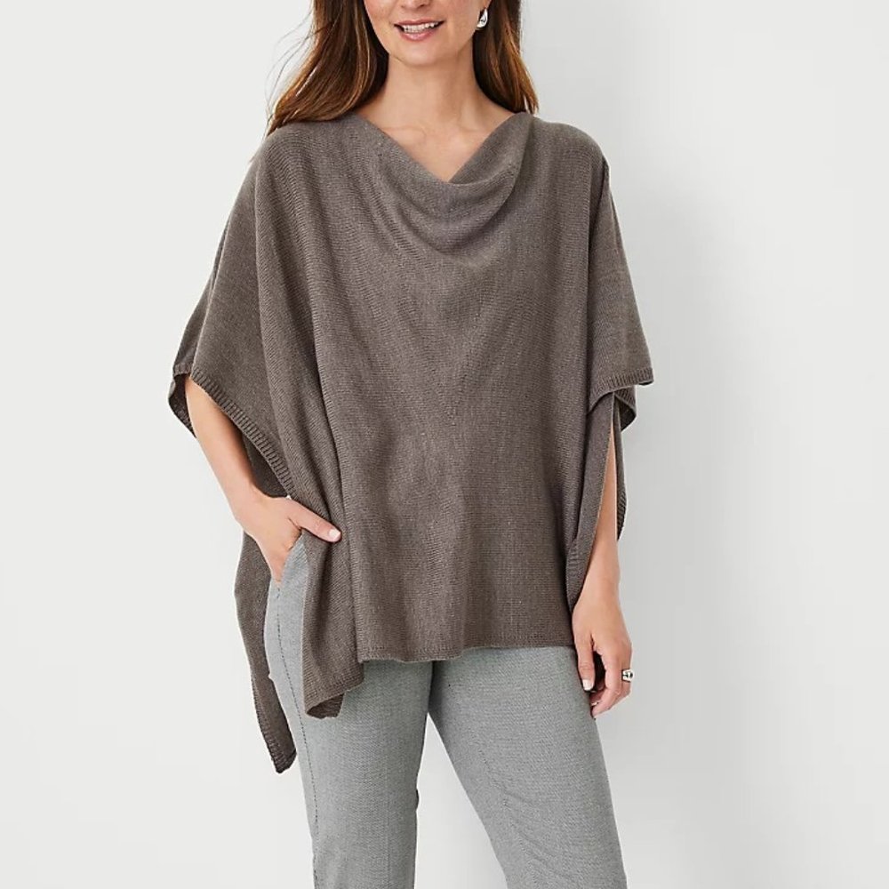 Ann Taylor Cowl Neck Poncho
